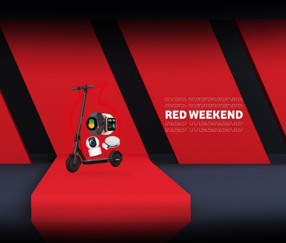 red weekend tile