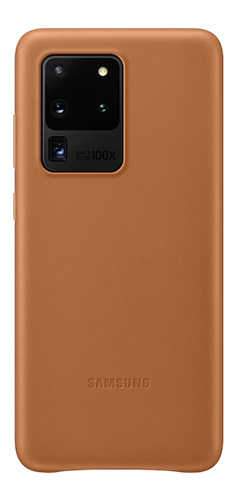 Leather Cover S20 Ultra Brown